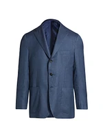 Cashmere-Blend Two-Button Dinner Jacket