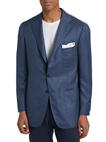 Cashmere-Blend Two-Button Dinner Jacket