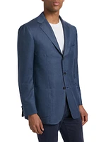 Cashmere-Blend Two-Button Dinner Jacket