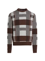 Checked Cashmere Sweater