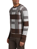 Checked Cashmere Sweater