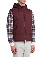 Quilted Hooded Vest