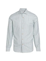 Check Cotton Button-Front Shirt