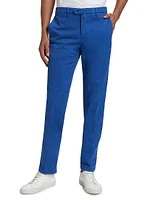 Stretch Cotton-Blend Flat-Front Trousers