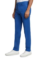 Stretch Cotton-Blend Flat-Front Trousers