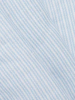 Textured Pinstripe Cotton Shirt