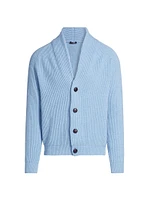 Cashmere Button-Front Cardigan