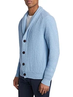 Cashmere Button-Front Cardigan