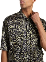 Aloha Zebra Swirl Short-Sleeve Shirt