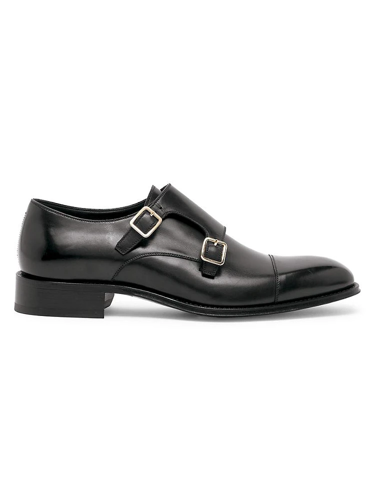 Claydon Leather Double-Monk-Strap Shoes