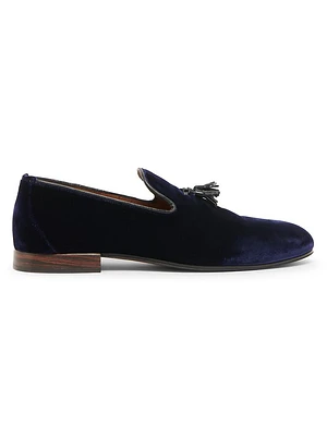 Nicolas Velvet Tassel Loafers