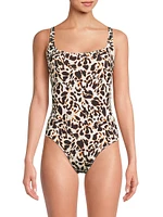 Cassandra Leopard-Print One-Piece Swimsuit