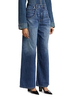 Tasca Mid-Rise Baggy Wide-Leg Jeans