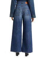 Tasca Mid-Rise Baggy Wide-Leg Jeans