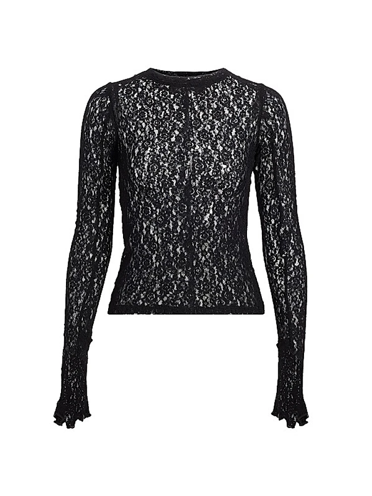 Lombardi Lace Long-Sleeve Top