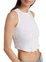 Curve Rib-Knit Tank Top