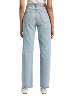 High-Rise Straight-Leg Jeans