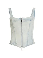 Rainy Denim Corset Top