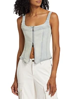 Rainy Denim Corset Top