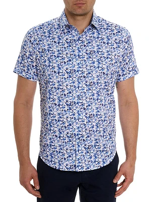 Kaanapali Paisely Short-Sleeve Button-Front Shirt