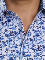 Kaanapali Paisely Short-Sleeve Button-Front Shirt