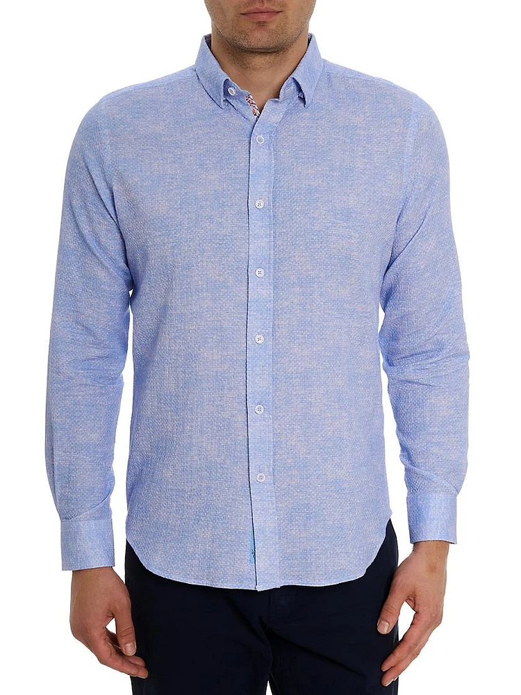 Reid Cotton Button-Front Shirt