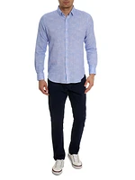 Reid Cotton Button-Front Shirt