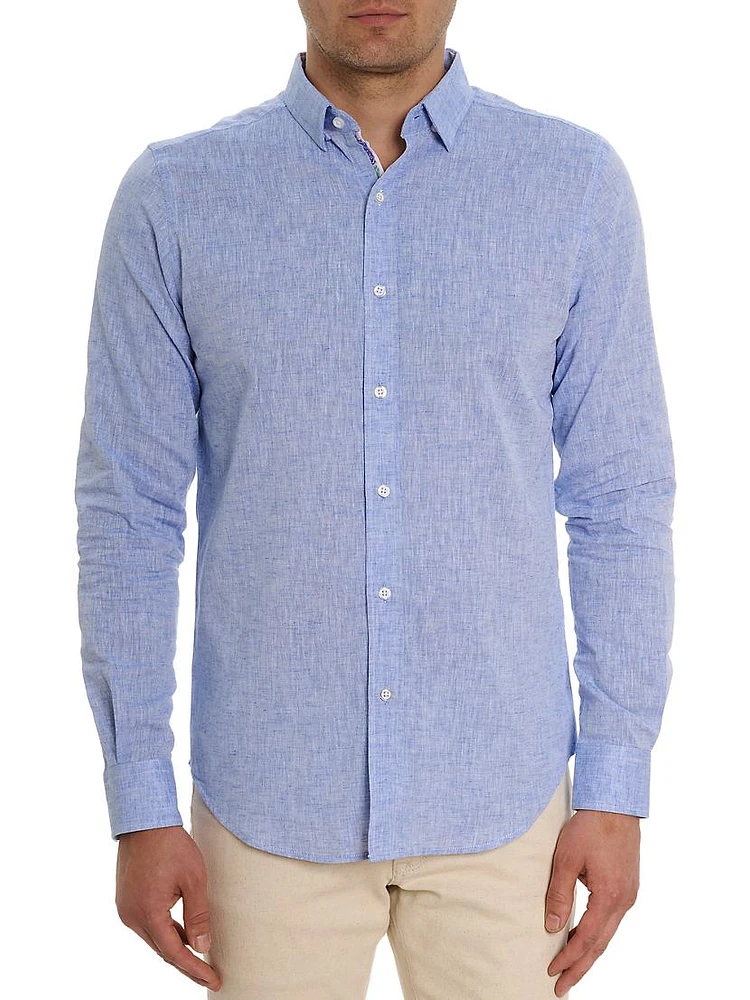 Palmer Woven Button-Up Shirt