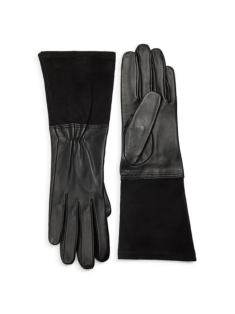 Gauntlet Suede Gloves