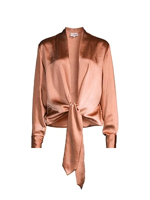 Satin Wrap Jacket