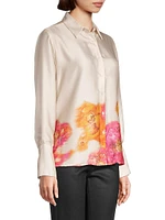 Joseph Floral Satin Shirt