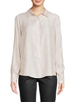 Alma Jacquard Silk-Blend Shirt