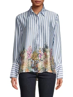 Joseph Floral Satin Shirt