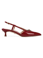 Toni Kitten-Heel Slingback Pumps