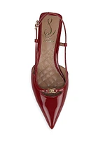 Toni Kitten-Heel Slingback Pumps