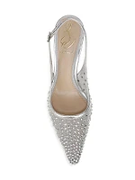 Bianka 60MM Mesh Diamante Pumps