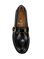 Elaina Leather T-Strap Mary Jane Loafers