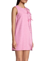 Primavera Tie-Bow Shift Minidress