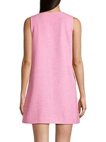 Primavera Tie-Bow Shift Minidress