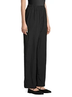 Barca Elasticized Wide-Leg Pants