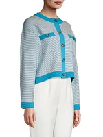 Lise Striped Knit Jacket