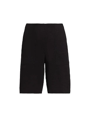 Utilitarian Linen-Blend Shorts