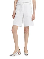 Utilitarian Pocket Linen-Blend Shorts