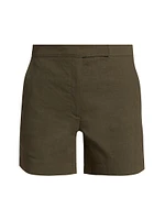 Linen-Blend Shorts