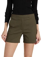 Linen-Blend Shorts