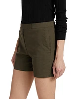 Linen-Blend Shorts