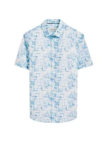 Orson Abstract Stretch-Cotton Shirt