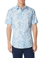 Orson Abstract Stretch-Cotton Shirt