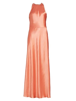 Lean Satin Maxi Dress