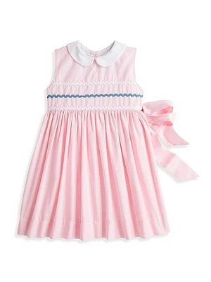 Baby Girl's & Little Girl's Gingham Tie-Waist Dress